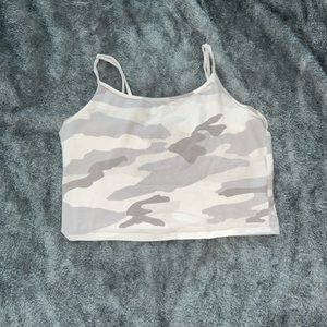 american eagle camo crop top size medium